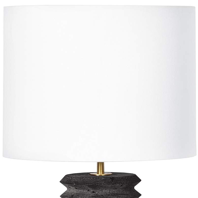 Image 2 Regina Andrew 22 1/2" Modern Noir Black Column Accent Table Lamp more views