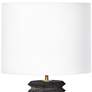 2_Regina Andrew 22 1/2" Modern Noir Black Column Accent Table Lamp more views
