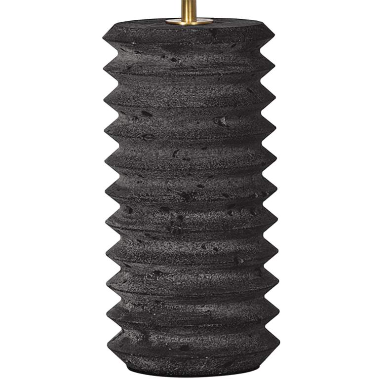 Image 3 Regina Andrew 22 1/2" Modern Noir Black Column Accent Table Lamp more views