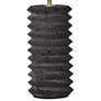 3_Regina Andrew 22 1/2" Modern Noir Black Column Accent Table Lamp more views