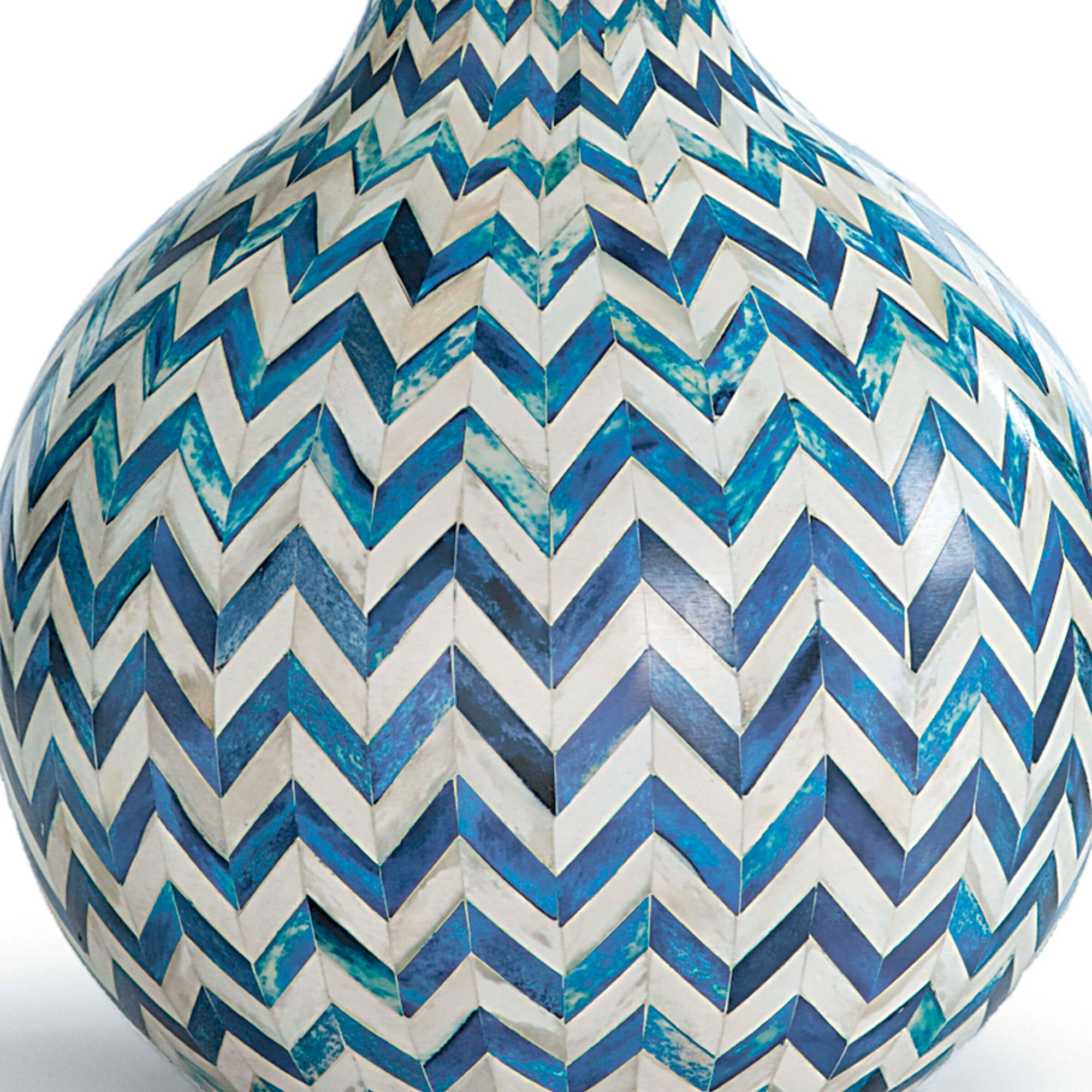 Image 6 Regina Andrew 26 1/2" Indigo Bone Chevron Jug Table Lamp more views