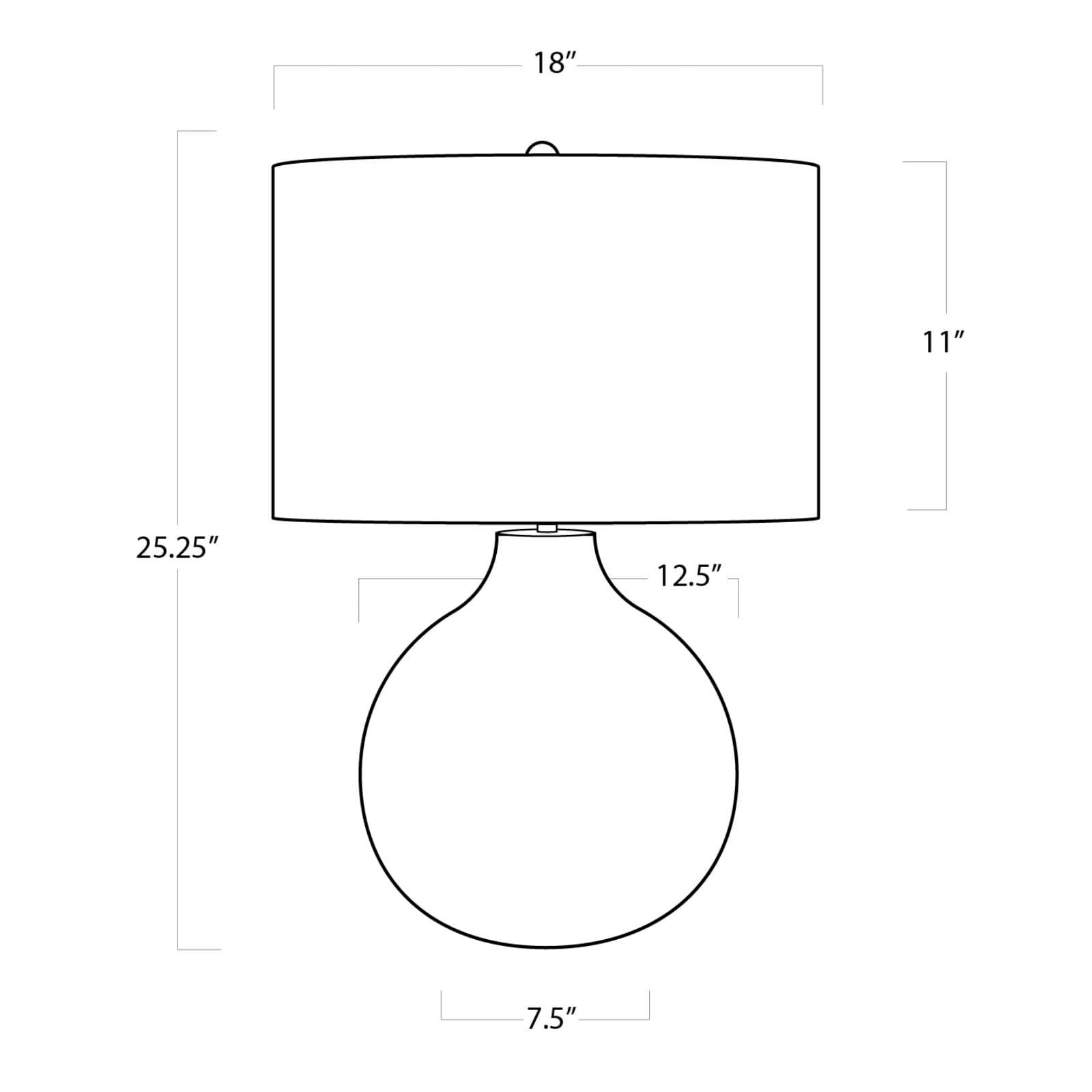 Image 7 Regina Andrew 26 1/2" Indigo Bone Chevron Jug Table Lamp more views
