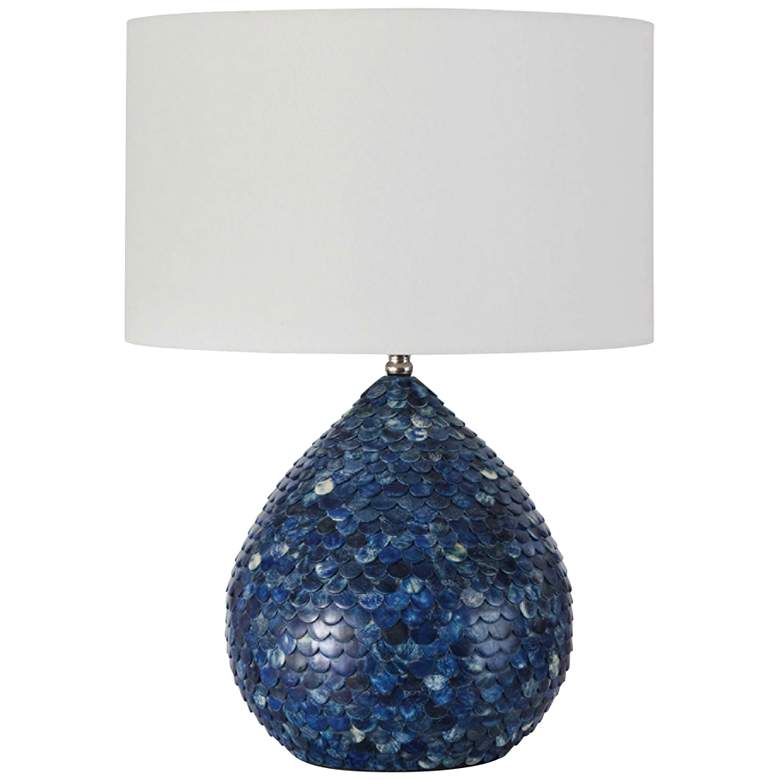 Image 1 Regina Andrew 26" High Modern Sirene Deep Indigo Bone Table Lamp