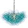 Regina Andrew 27.5" Wide Glass Bubbles Aqua Blue Modern Chandelier