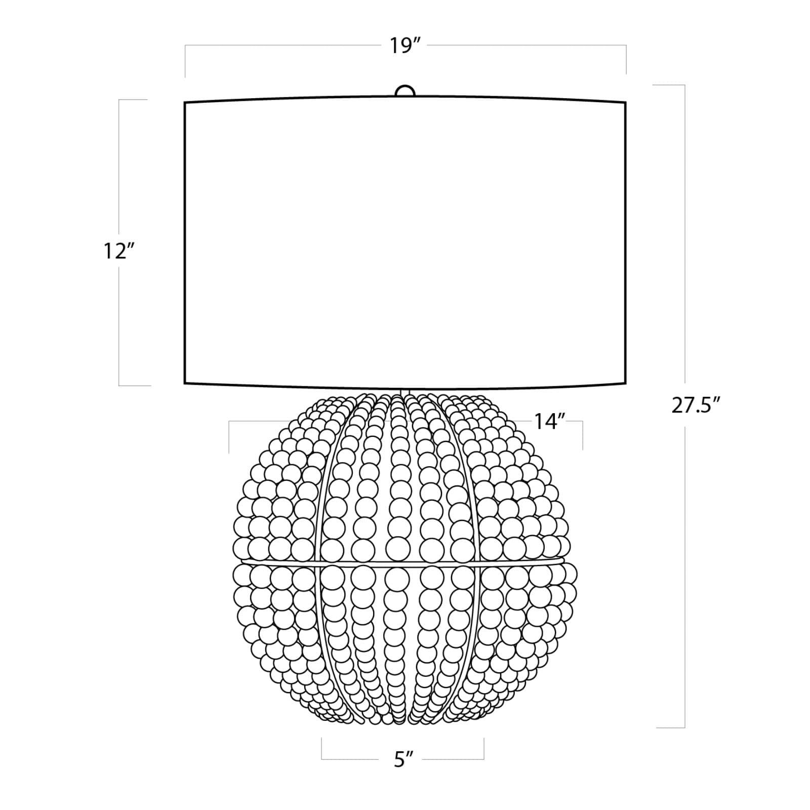 Image 7 Regina Andrew 27 1/2" High Tropez Gray Beads Wood Table Lamp more views