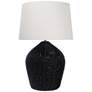 1_Regina Andrew 28" High Georgian Black Rattan Table Lamp