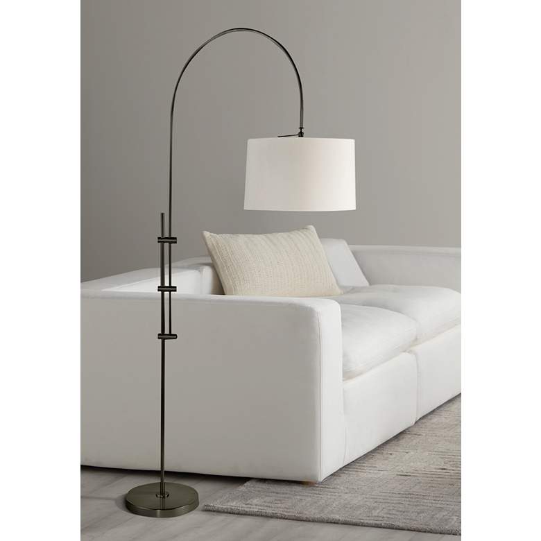 Image 1 Regina Andrew 84" High Oil-Rubbed Bronze Arc Floor Lamp