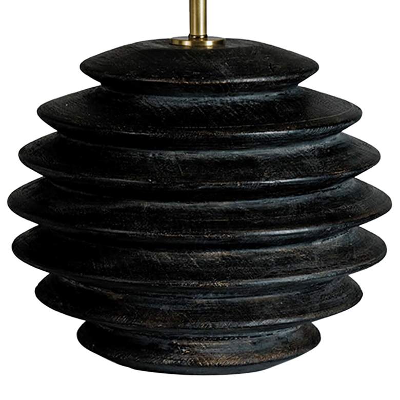 Image 3 Regina Andrew Accordion 26" HIgh Round Ebony Black Modern Table Lamp more views
