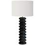 1_Regina Andrew Accordion 33" High Modern Ebony Black Wood Table Lamp