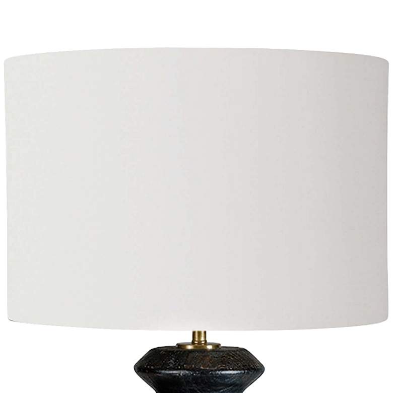 Image 2 Regina Andrew Accordion 33" High Modern Ebony Black Wood Table Lamp more views