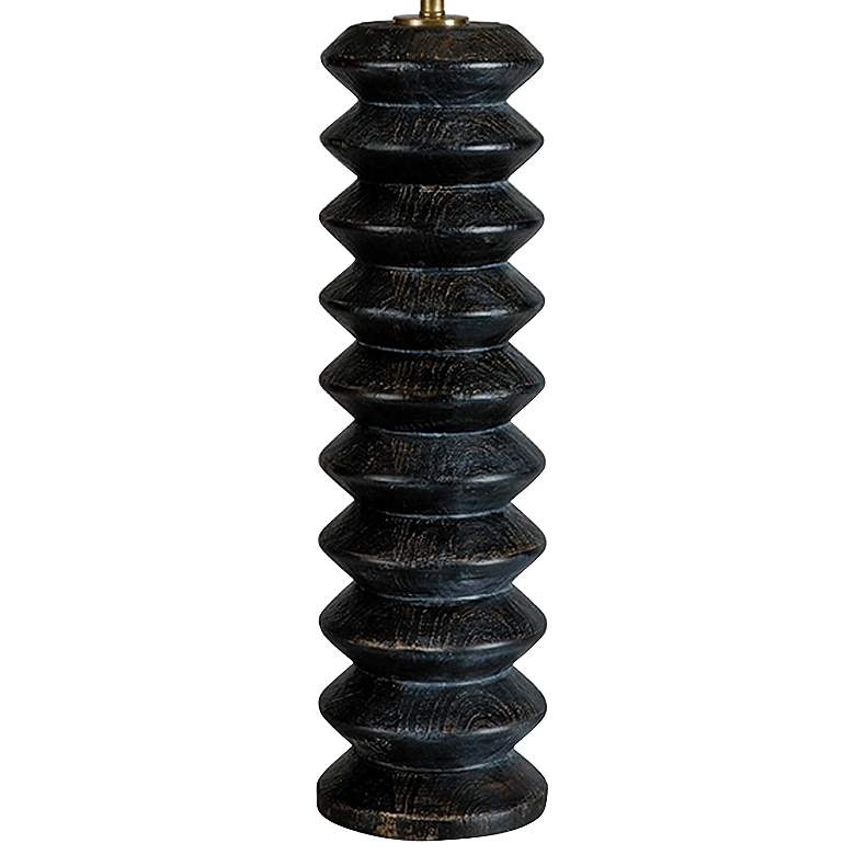 Image 3 Regina Andrew Accordion 33" High Modern Ebony Black Wood Table Lamp more views