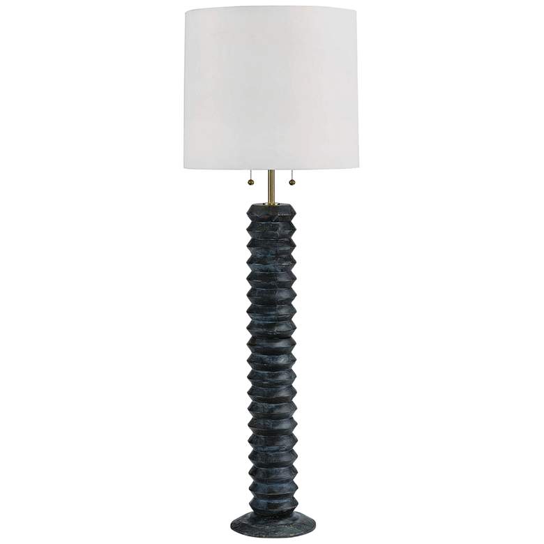 Image 1 Regina Andrew Accordion 63 1/2" Modern Ebony Wood Floor Lamp