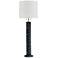 Regina Andrew Accordion 63 1/2" Modern Ebony Wood Floor Lamp