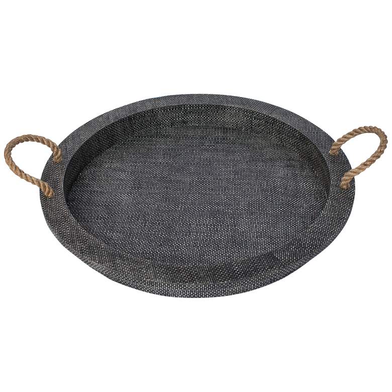 Image 1 Regina Andrew Aegean Serving Tray (Grey) 2.5 Height