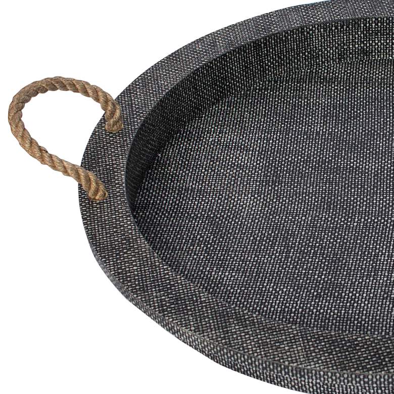 Image 2 Regina Andrew Aegean Serving Tray (Grey) 2.5 Height more views