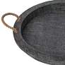 2_Regina Andrew Aegean Serving Tray (Grey) 2.5 Height more views