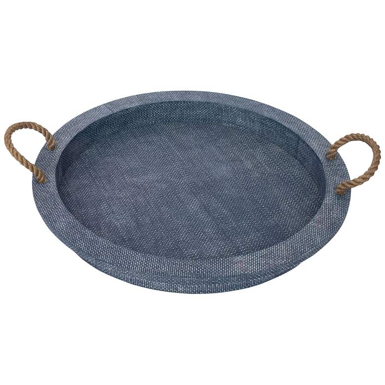 Image 1 Regina Andrew Aegean Serving Tray (Indigo) 2.5 Height