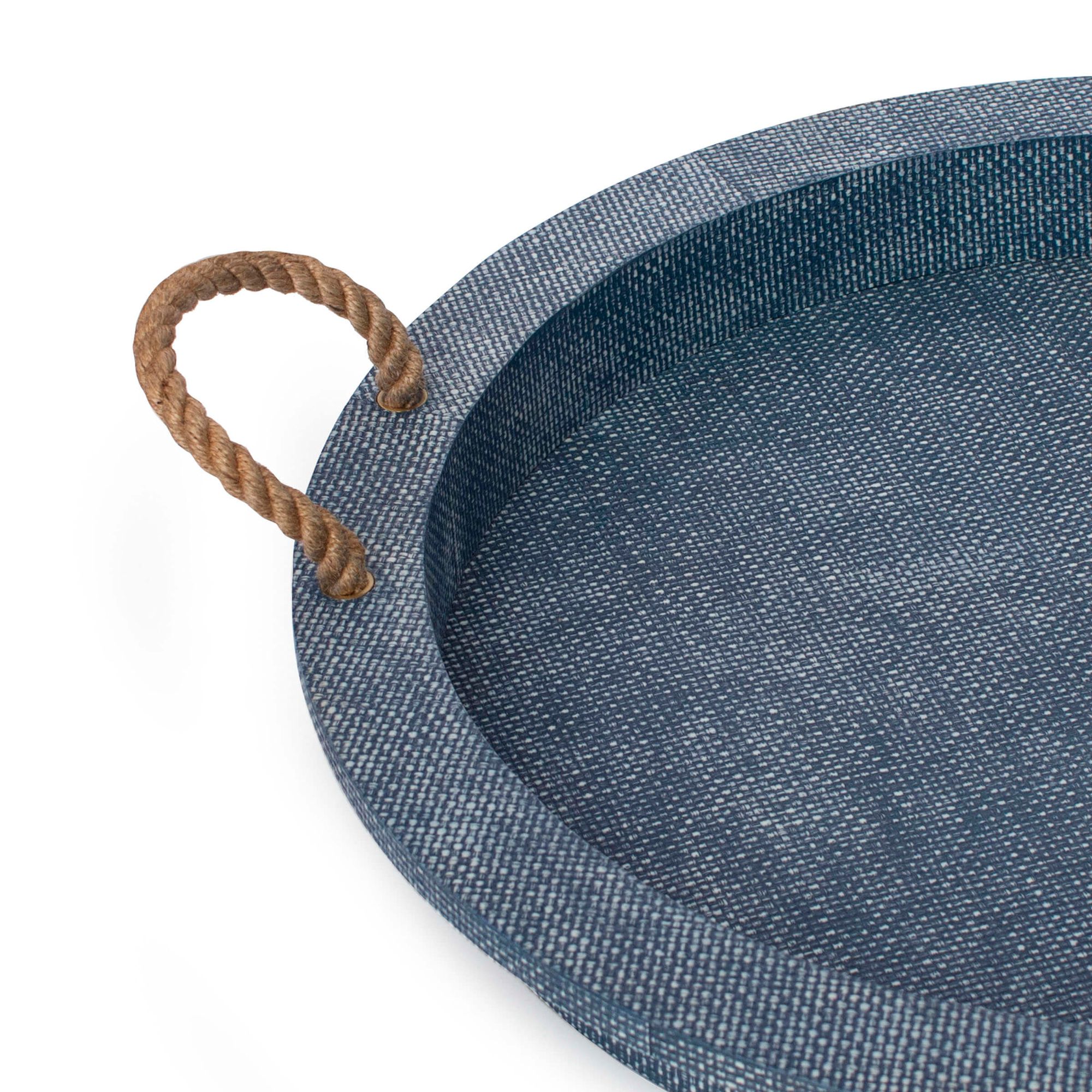 Image 3 Regina Andrew Aegean Serving Tray (Indigo) 2.5 Height more views