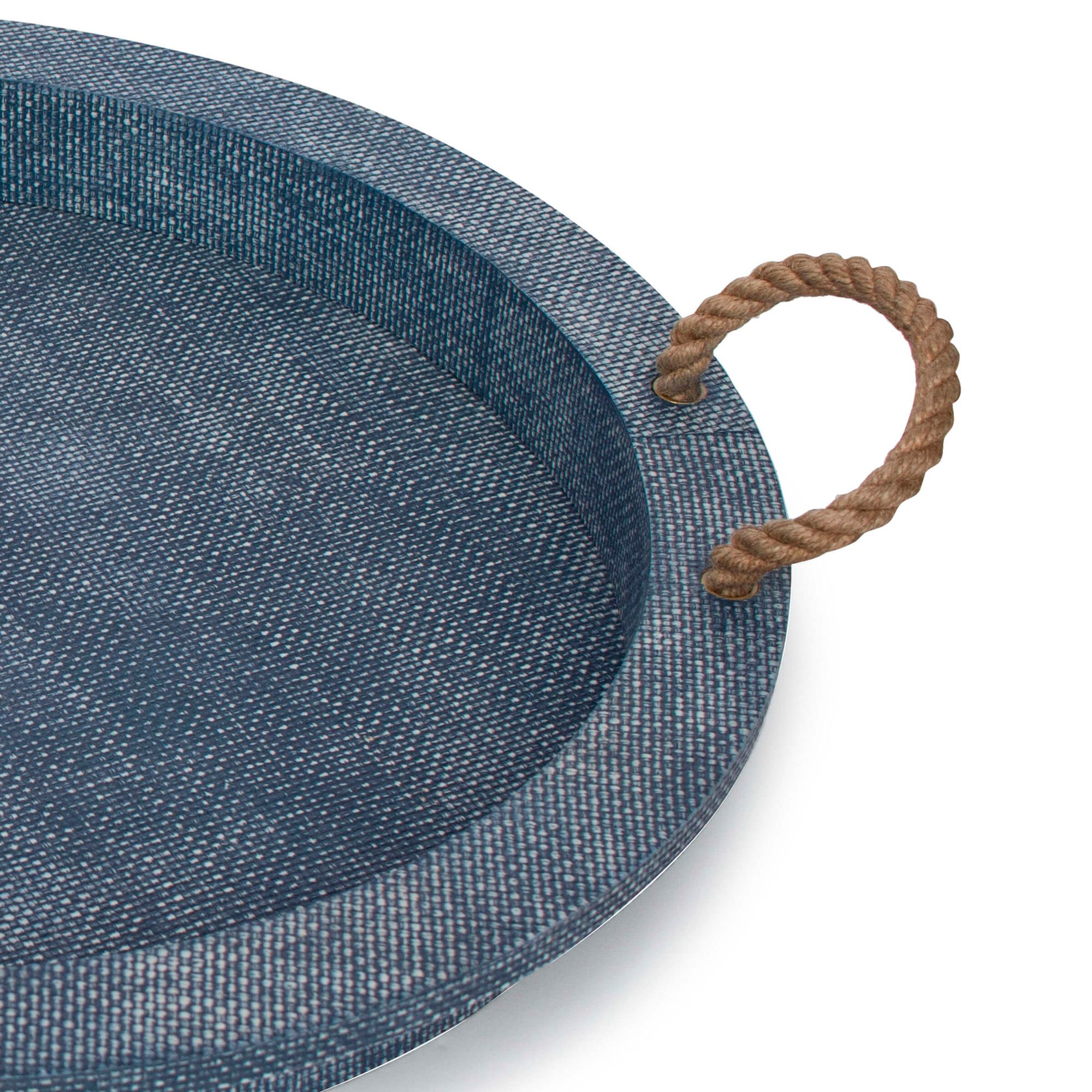 Image 5 Regina Andrew Aegean Serving Tray (Indigo) 2.5 Height more views