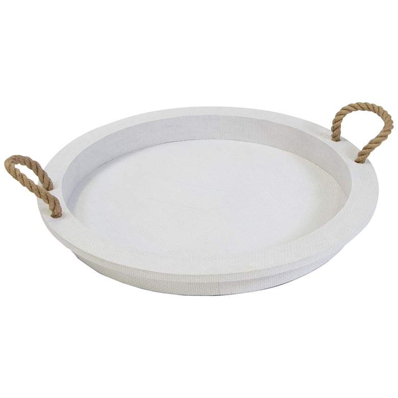 Image 1 Regina Andrew Aegean Serving Tray (White) 2.5 Height