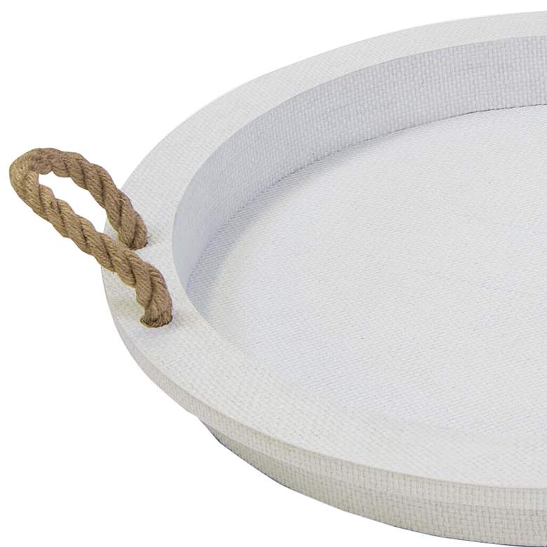 Image 2 Regina Andrew Aegean Serving Tray (White) 2.5 Height more views