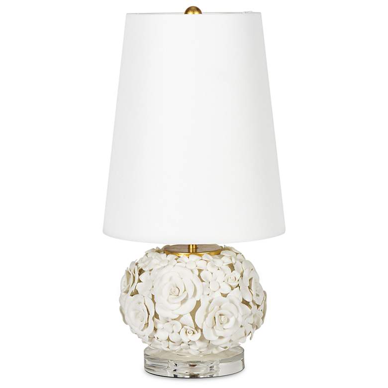Image 1 Regina Andrew Alice 20" High White Flower Ceramic Accent Table Lamp