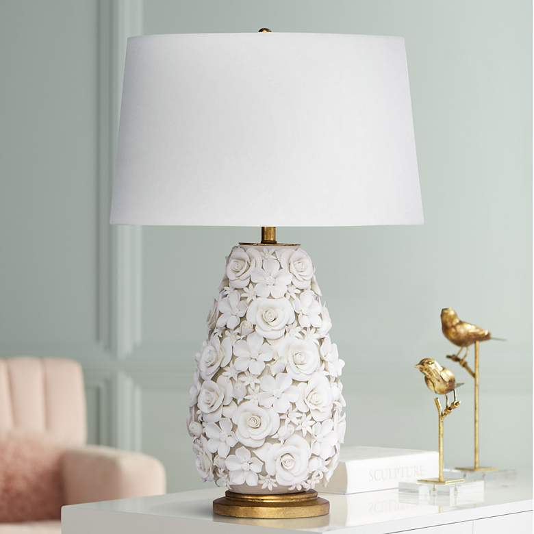 Image 1 Regina Andrew Alice 26" Modern Porcelain Flower Table Lamp