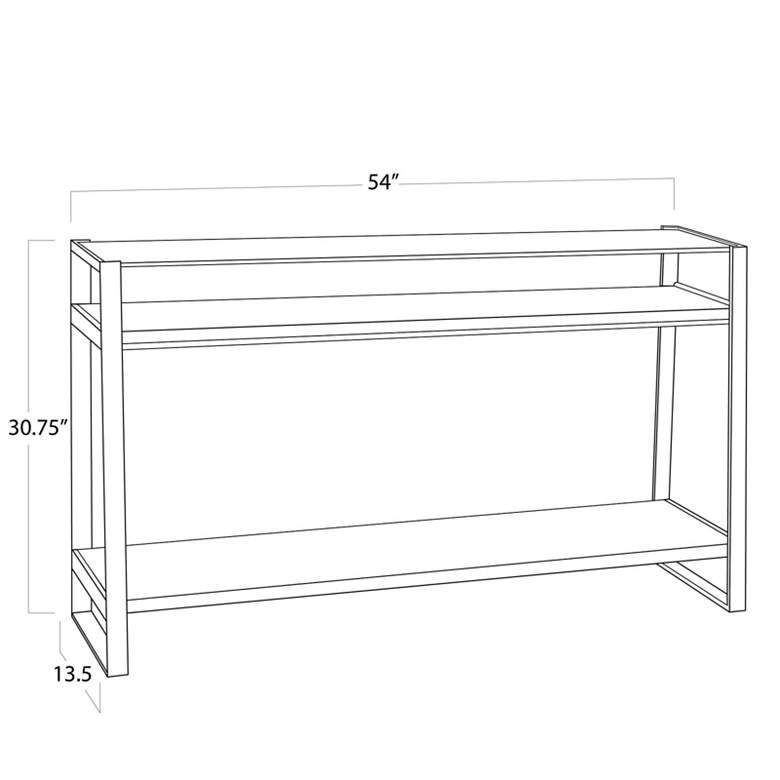 Image 4 Regina Andrew Andres Hair on Hide Console Large (Nickel) 30.75 Height more views