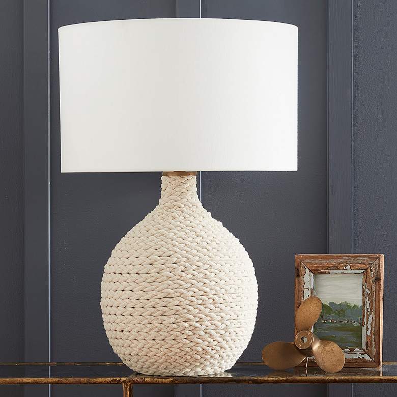 Image 1 Regina Andrew Biscayne 28 1/2" High Textured Coastal Weave Table Lamp