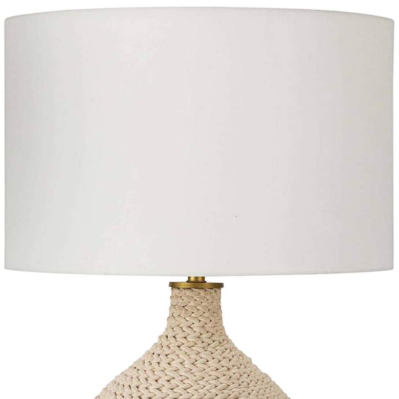 Image 3 Regina Andrew Biscayne 28 1/2" High Textured Coastal Weave Table Lamp more views
