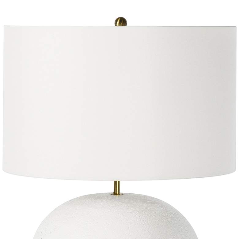 Image 3 Regina Andrew Blanche 24" High Modern White Concrete Table Lamp more views