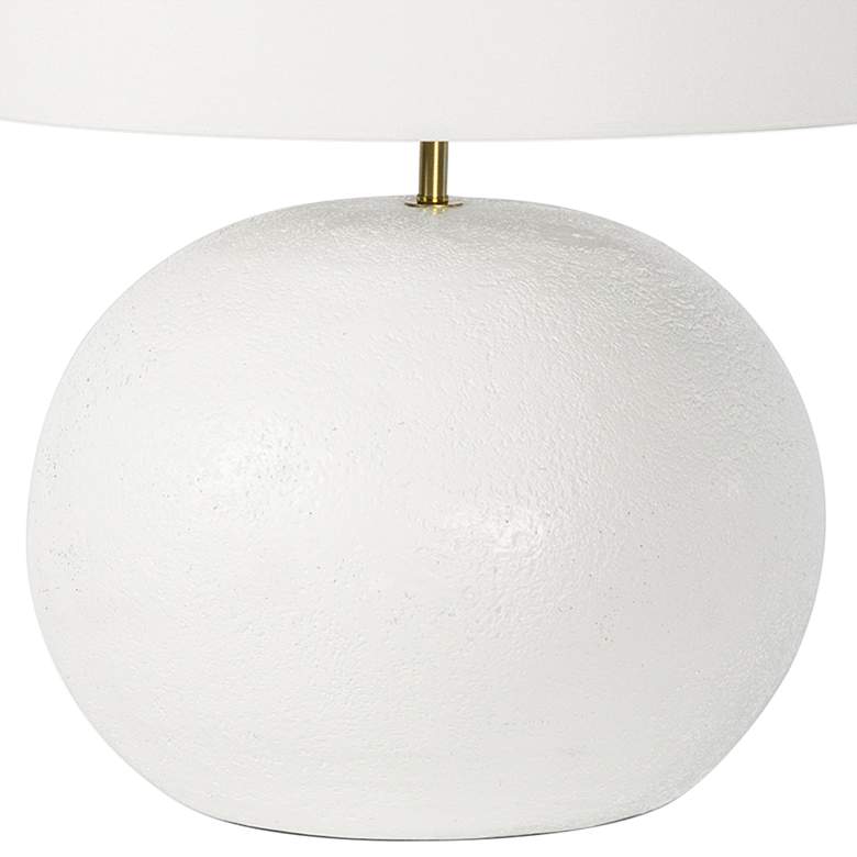 Image 4 Regina Andrew Blanche 24" High Modern White Concrete Table Lamp more views