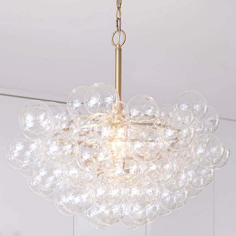 Image 2 Regina Andrew Bubbles Chandelier (Clear) Natural Brass 20.5 Height