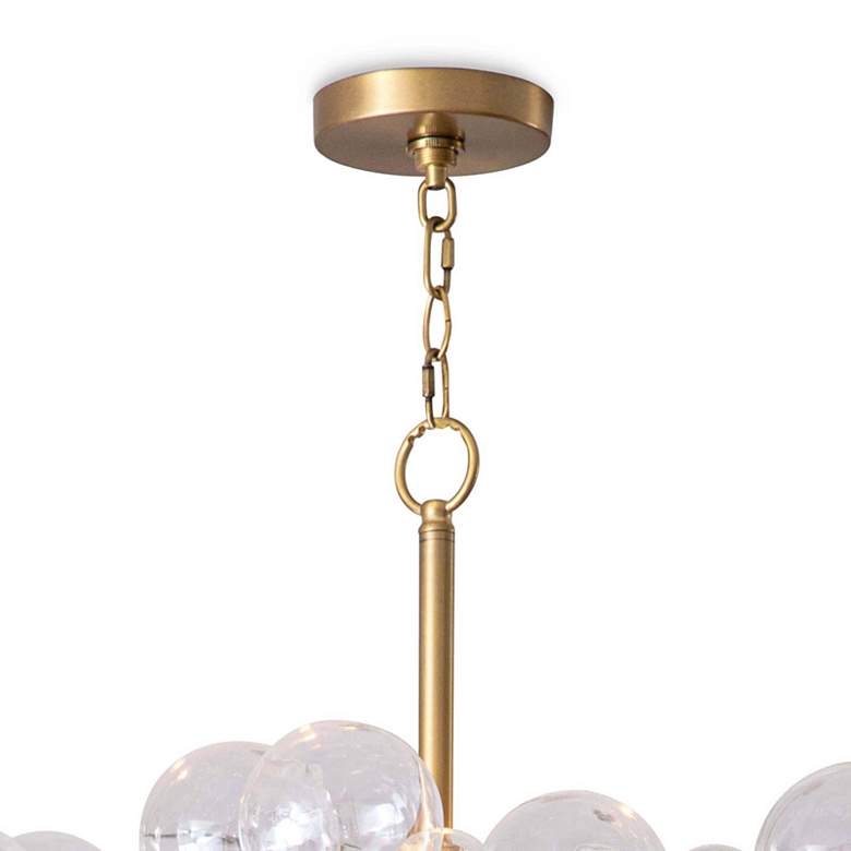 Image 6 Regina Andrew Bubbles Chandelier (Clear) Natural Brass 20.5 Height more views