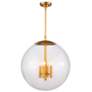 Regina Andrew Cafe Pendant Large (Natural Brass) 29 Height