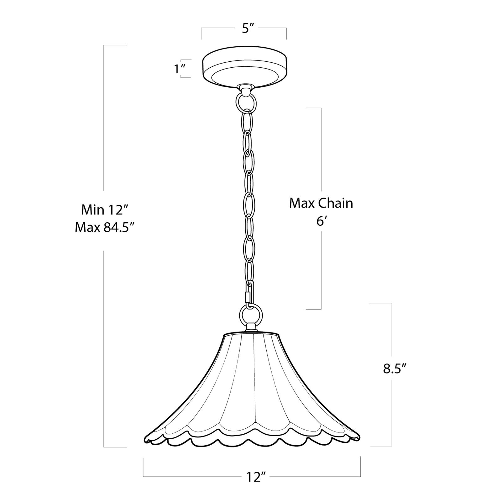 Image 7 Regina Andrew Cally Ceramic Pendant Small 12 Height more views