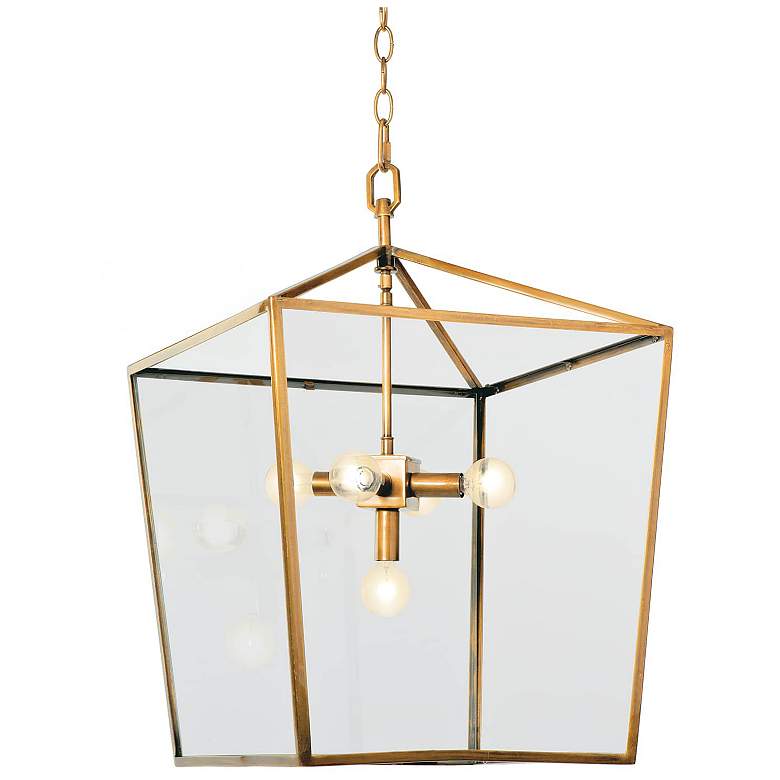 Image 1 Regina Andrew Camden Lantern (Natural Brass) 26.25 Height