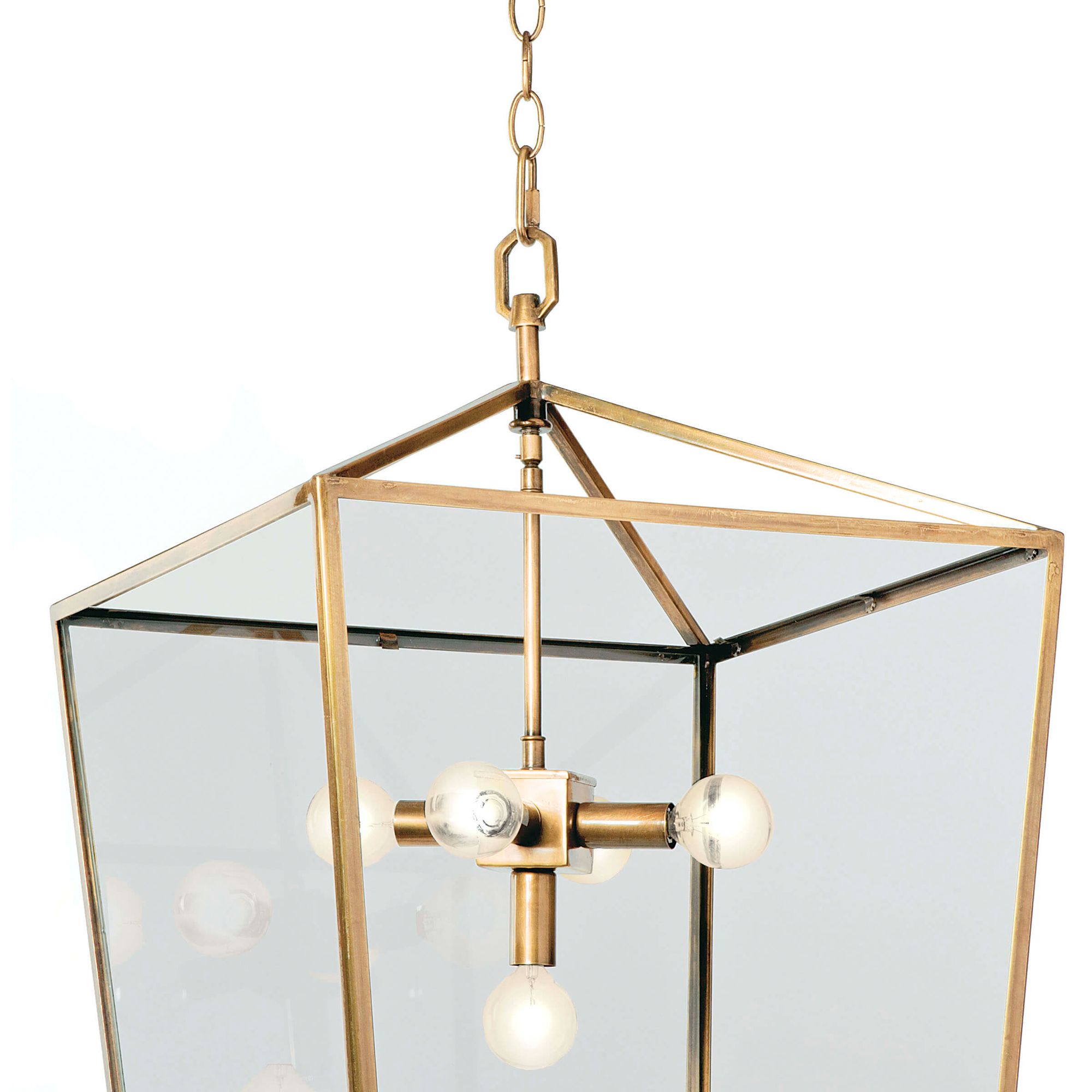 Image 2 Regina Andrew Camden Lantern (Natural Brass) 26.25 Height more views