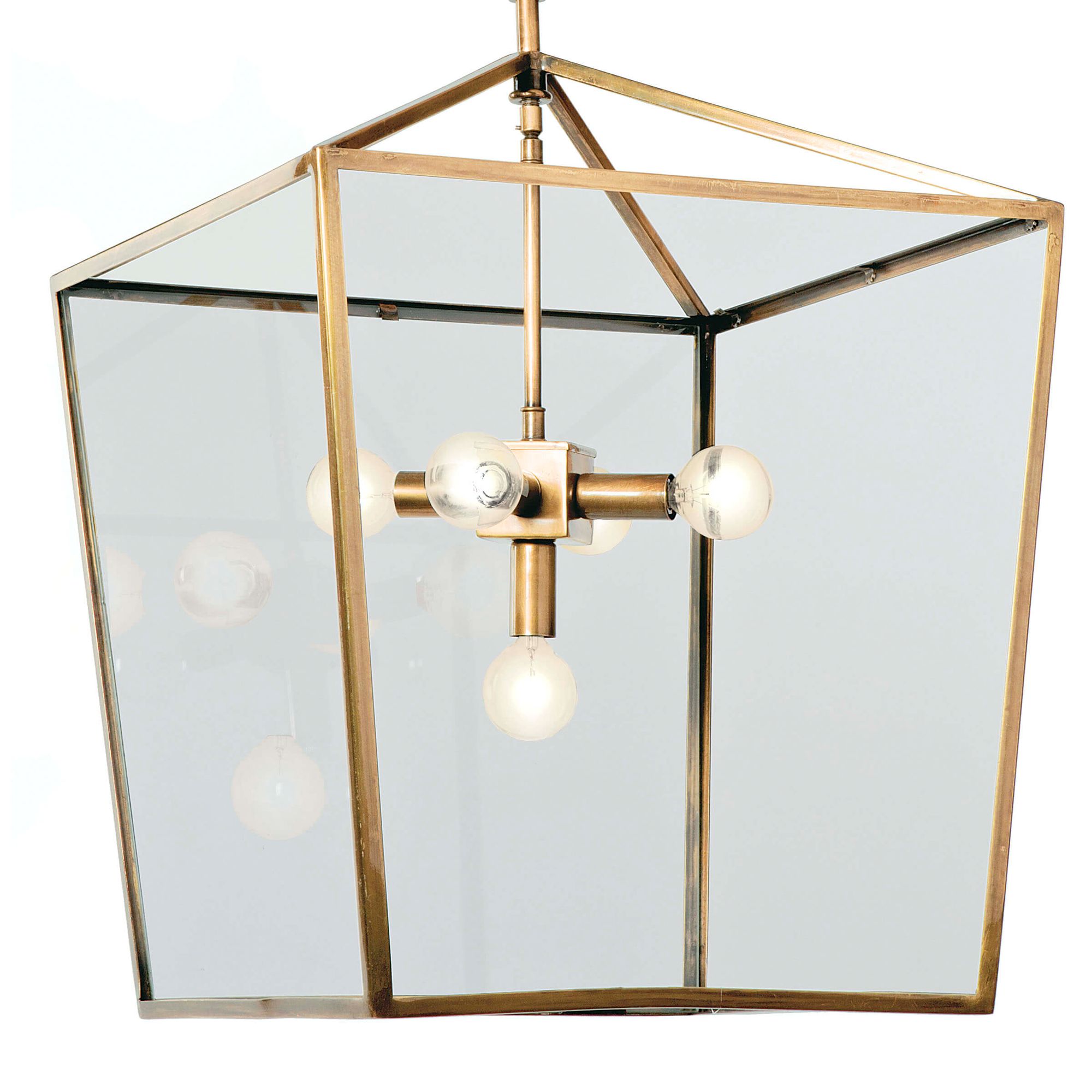Image 3 Regina Andrew Camden Lantern (Natural Brass) 26.25 Height more views