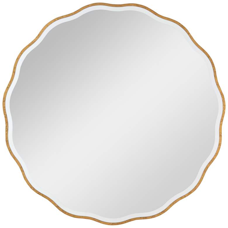 Image 2 Regina Andrew Candice Gold Leaf 42" Round Oversized Wall Mirror