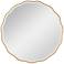 Regina Andrew Candice Gold Leaf 42" Round Oversized Wall Mirror