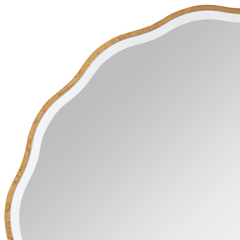 Image 3 Regina Andrew Candice Gold Leaf 42" Round Oversized Wall Mirror more views