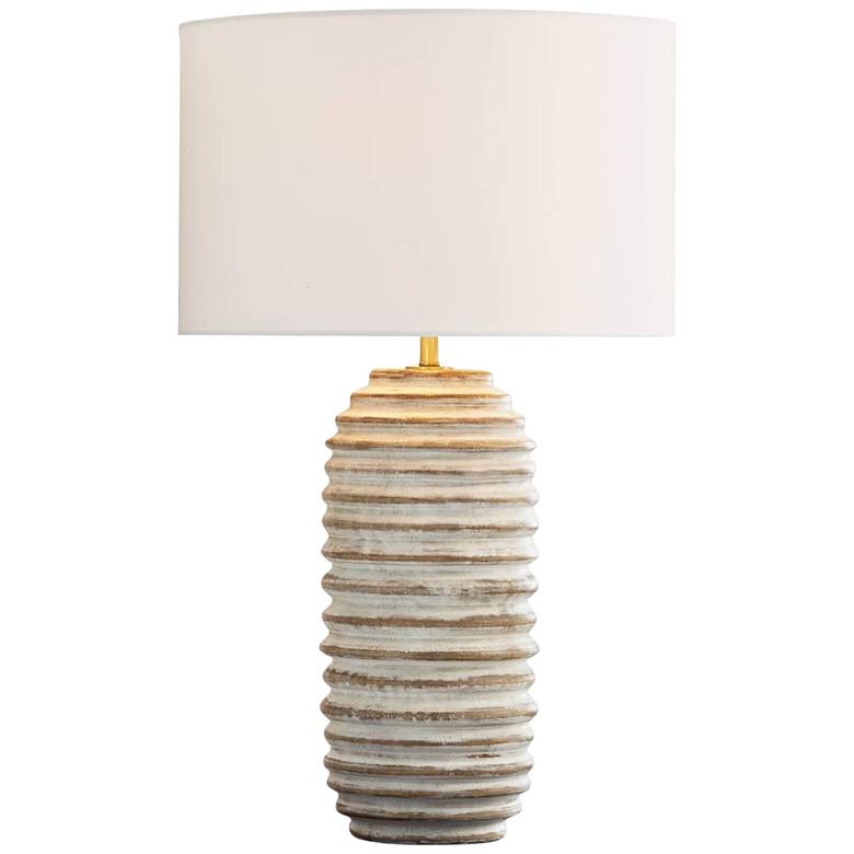 Image 2 Regina Andrew Carmel White Wood Table Lamp