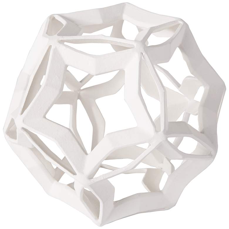 Image 1 Regina Andrew Cassius 7 3/4 inch High White Geometric Sculpture