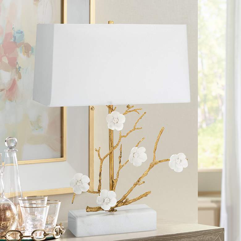 Image 1 Regina Andrew Cherise 24 3/4 inch Modern Branch and Flower Table Lamp
