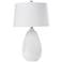 Regina Andrew Chrysanthemum White Glass Table Lamp