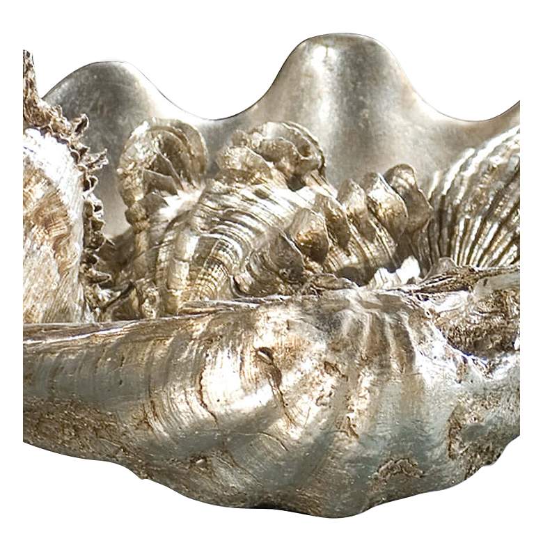 Image 2 Regina Andrew Clam Shell Medium W/Small Shells (Silver) 5 Height more views