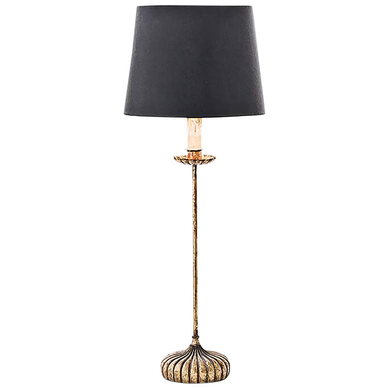 Image 1 Regina Andrew Clove Stem 28 1/2" Black and Gold Buffet Table Lamp