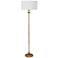 Regina Andrew Clove Stem 62" Antique Gold Leaf Floor Lamp