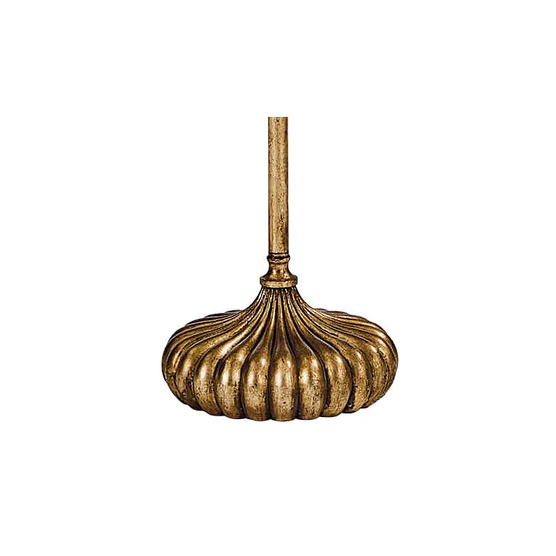 Image 4 Regina Andrew Clove Stem 62" Antique Gold Leaf Floor Lamp more views